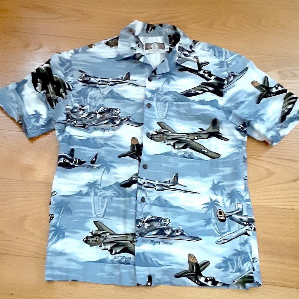 Kalaheo Vintage  Airplane Shirt Small